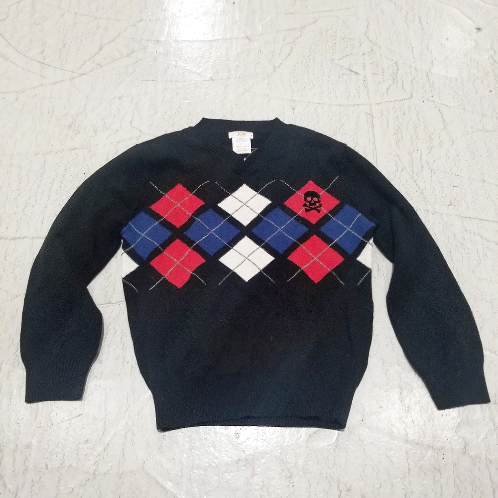 Joe Fresh Kids Argyle Skull Sweater